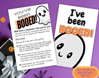 Je bent uitgejouwd! Halloween-cadeauspel ⁝ Happy Halloween ⁝ Instant digitale download ⁝ HW0x01