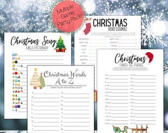 Paquete de juegos navideños, paquete de fiesta (descarga digital)