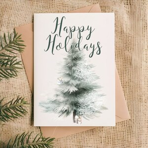 Modello di biglietto di auguri stampabile ⁝ Biglietto di auguri digitale scaricabile ⁝ Biglietto di Natale rustico in stile bosco ⁝ Biglietto di auguri di buone feste ⁝ HHC0x0x