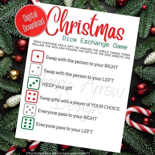 Christmas Gift Exchange Party Game Printable Instant - Etsy