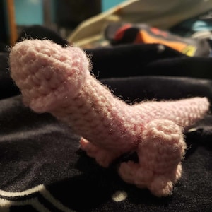 Dick-osaurus crochet pattern
