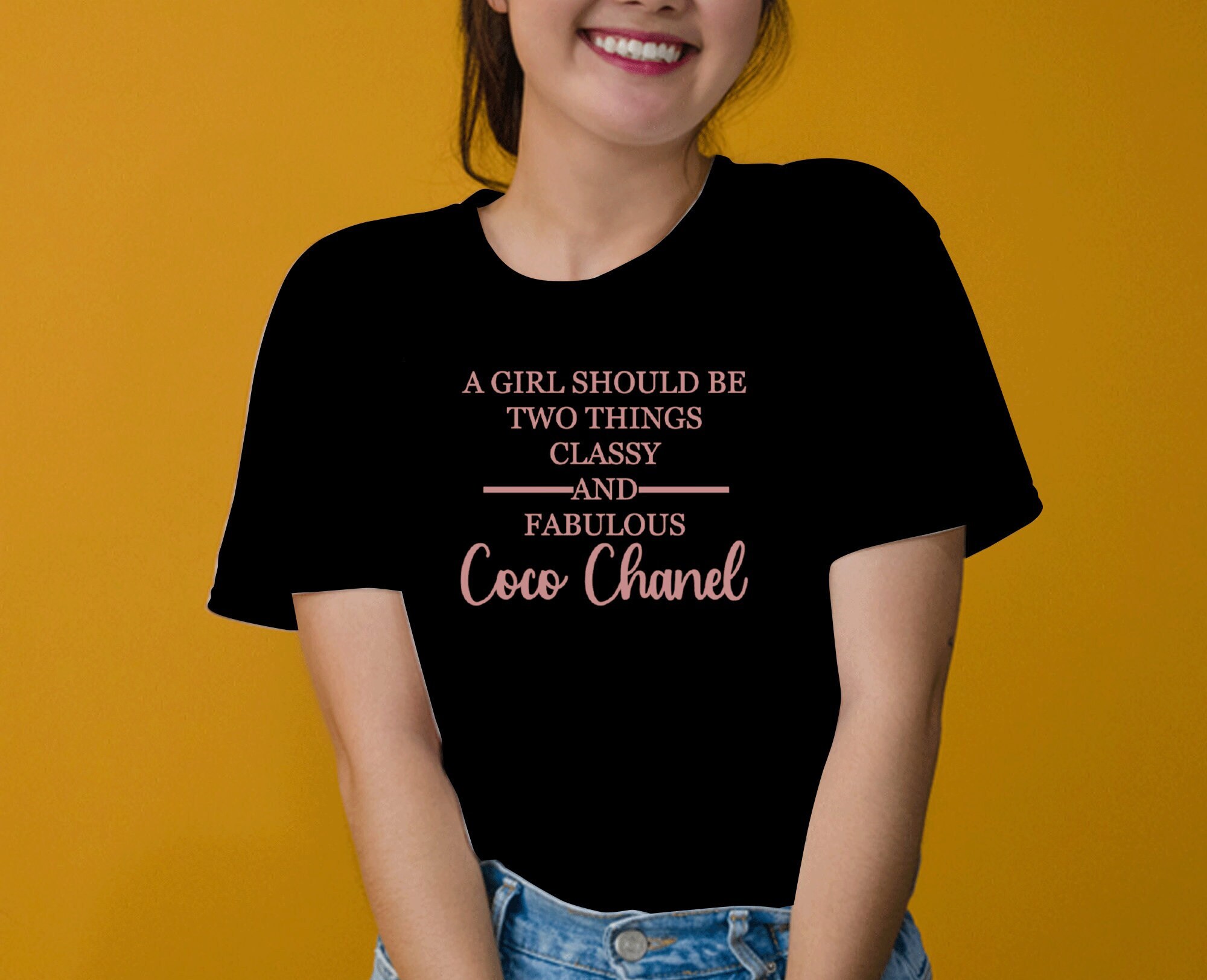 Classy and Fabulous Coco Shirt T-shirt Custom T-shirt -  Denmark