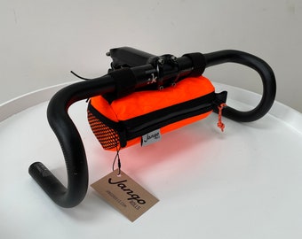 Bolsa para manillar de ciclismo Jango Rolls de tela Xpac con bolsillos laterales