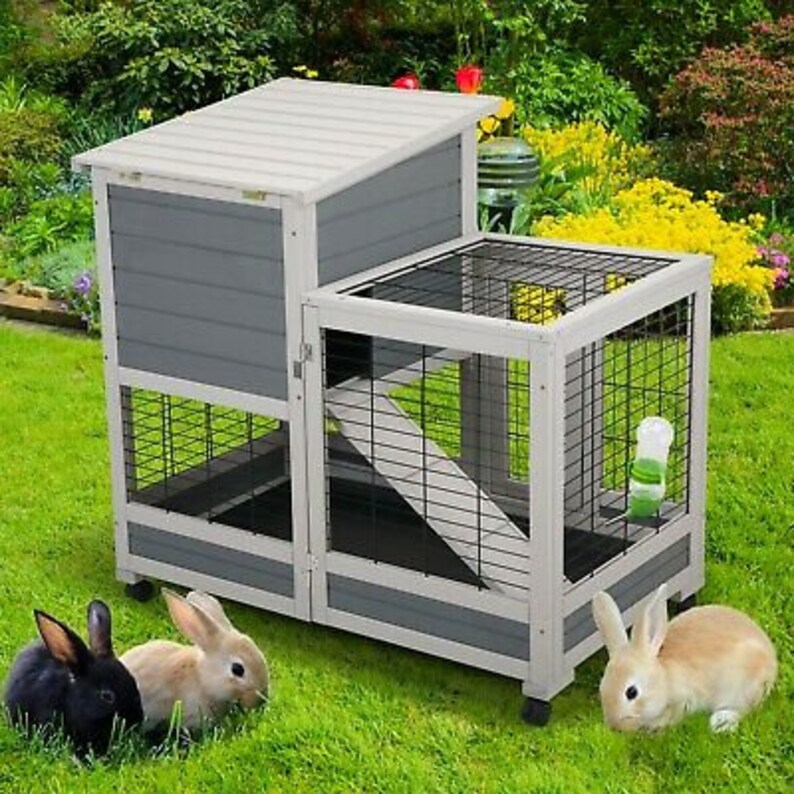 rolling rabbit cage