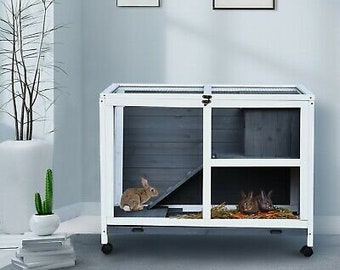 glass rabbit cage