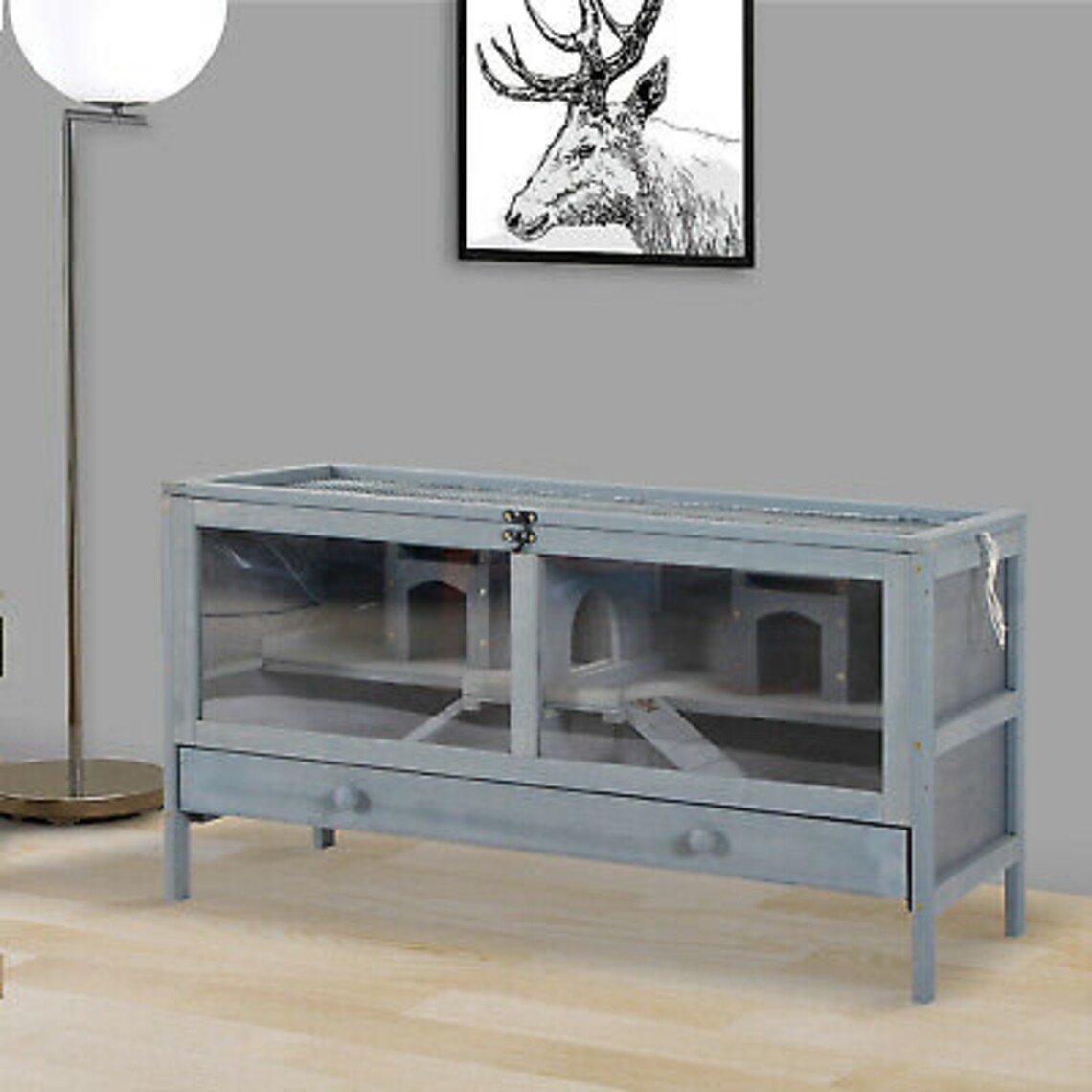 Cedar Wood Pet Cage Multilevel Home for Guinea Pigs Etsy