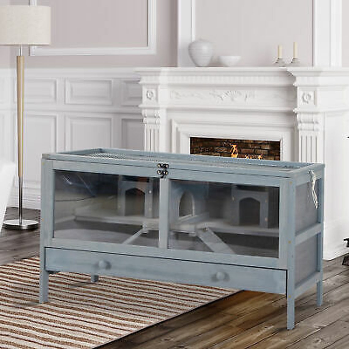 Cedar Wood Pet Cage Multilevel Home for Guinea Pigs Etsy