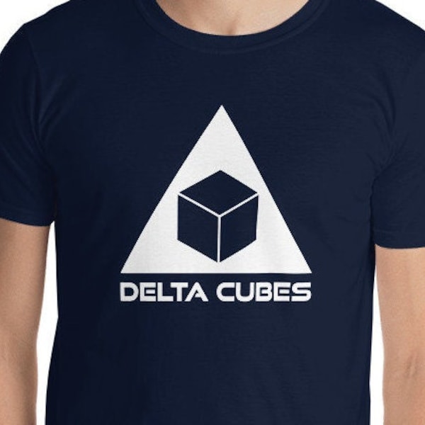 Community College Show Delta Cubes Fraternity Frat Shirt (Marine, Noir, Blanc, Sport Grey, Dark Heather)