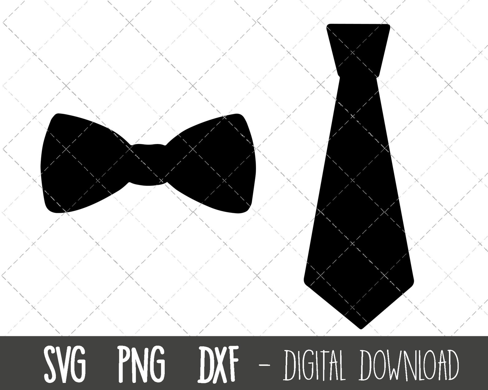 Bow and Tie SVG Mens Tie Svg Bow Tie Clipart Svg Neck Tie - Etsy