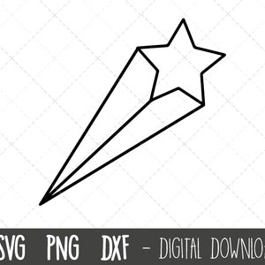 Shooting star svg, star svg, stars svg, shooting star png, falling star svg, dxf, shooting star clipart, cricut silhouette svg cutting file