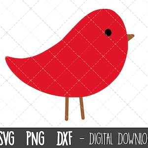 Robin de Noël Svg, clip art de robin de Noël, oiseau de rouge-gorge Svg, clip art de Noël, rouge-gorge d’hiver de Noël, fichier de coupe Cricut Silhouette