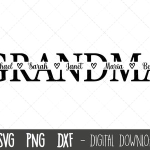 Oma SVG, grootmoeder svg, oma split naam frame svg, oma svg, oma gesneden bestand, Moederdag SVG, cricut silhouet svg bestand knippen