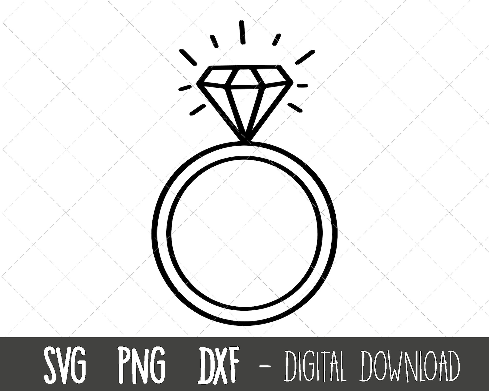 Diamond Ring Svg, Wedding Ring Svg, Ring Svg, Wedding Clipart, Wedding Svg, Engagement Ring Svg