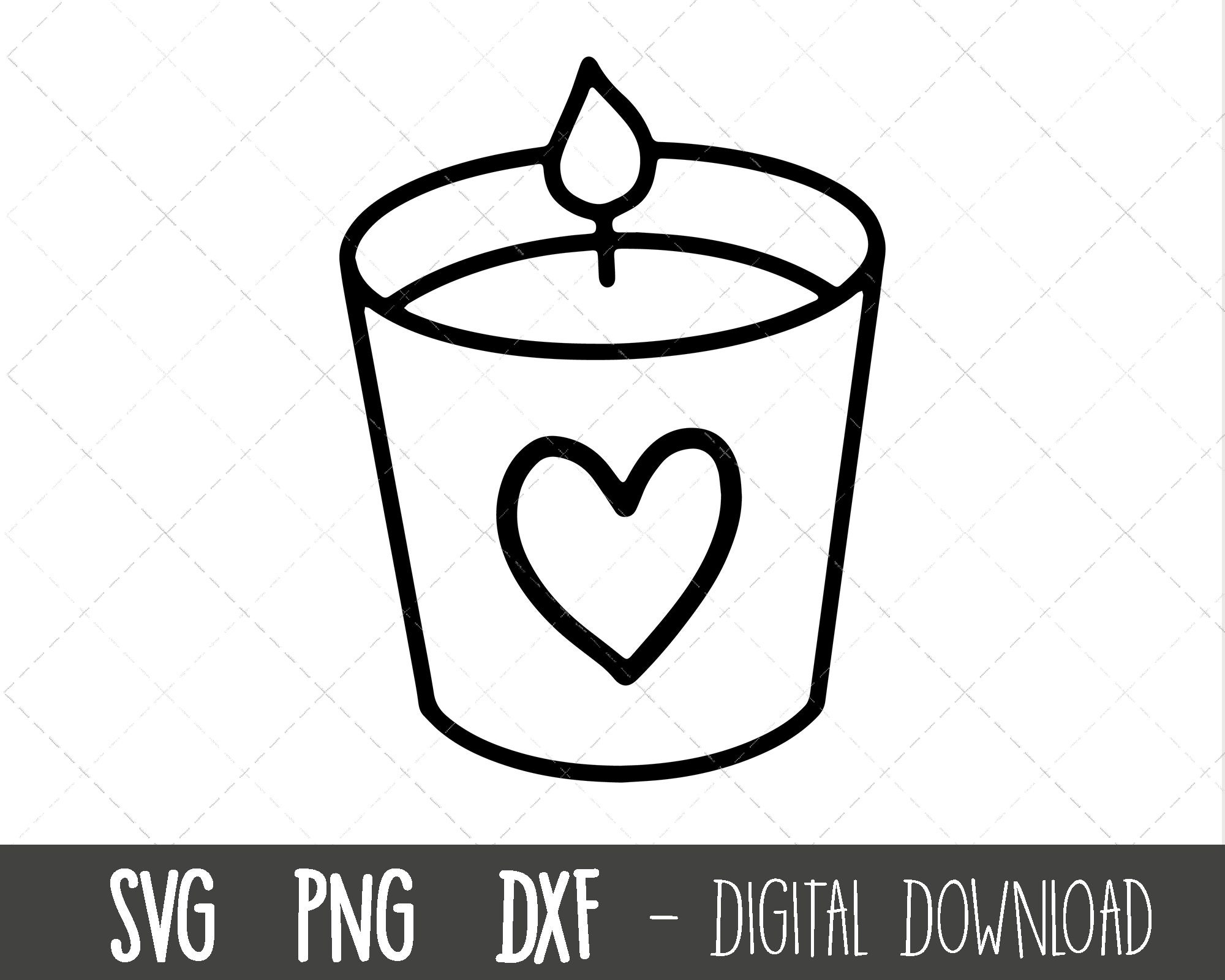 Valentine Candles Clipart