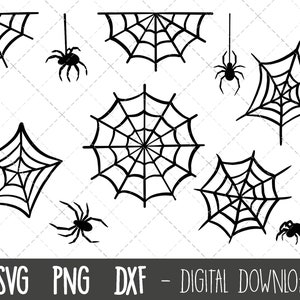 Spinnenweb svg, spinnenweb svg bundel, spinnen svg, webben svg, spiderman web clipart, spider clipart, spider png, cricut silhouet gesneden bestanden