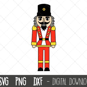 Nußknacker SVG, Nußknacker Clipart, Nußknacker Schneidedatei, Urlaub Clipart, Schloss Wache Svg, Spielzeug Soldat SVG Cricut Silhouette SVG Cut File