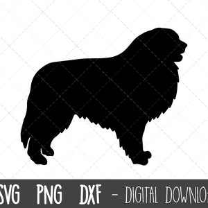 Great Pyrenees svg, dog svg, Great Pyrenees silhouette, dog outline png, Pyrenees clipart, dog pet png, dxf, cricut silhouette svg cut file