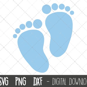 Baby Füße svg, blaue Baby Fußabdruck svg, Baby Fußabdruck Clipart, Baby Füße geschnitten Datei, Baby Füße png, dxf, Baby Cricut Kontur svg geschnitten Datei