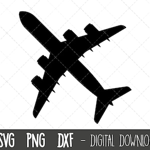 Flugzeug SVG, Flugzeug svg, Jet svg, Jumbo Jet svg, Reise Clipart, Urlaub svg, Urlaub Clipart, Flugzeug png, Cricut Silhouette SVG Cut File