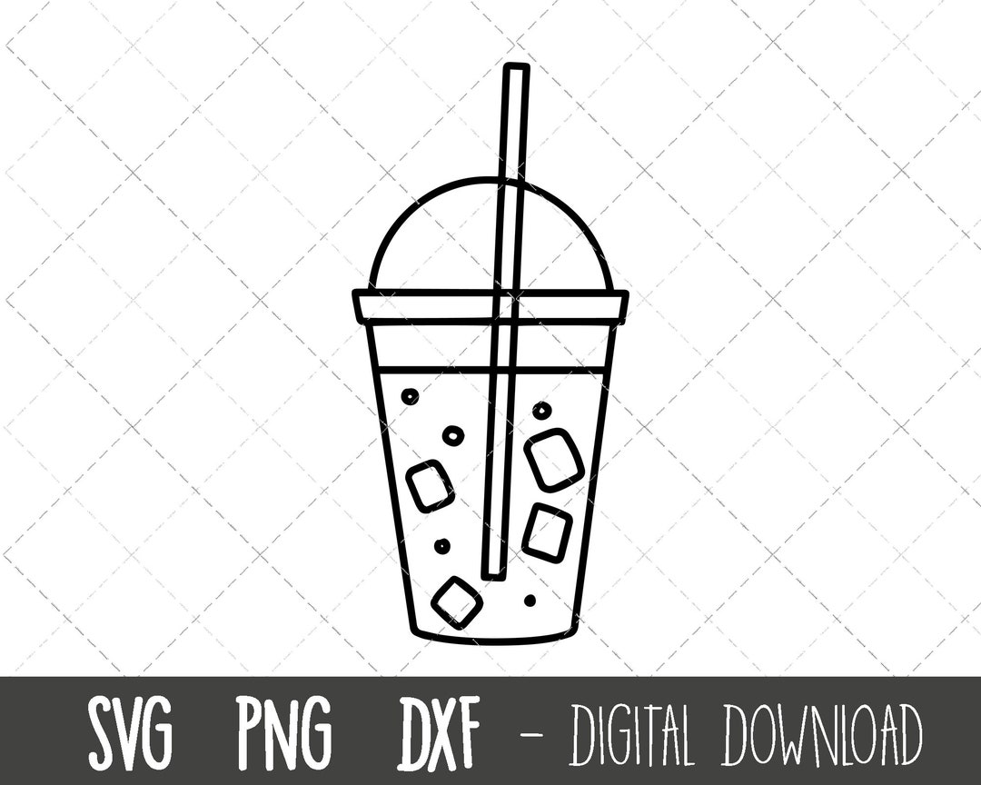 Iced Coffee Svg, Coffee Cup Svg, Takeaway Cup Svg, Starbucks Iced