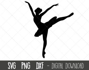 Ballerina svg, ballet svg, ballerina silhouette, dancer svg, ballet silhouette, ballerina cut file, ballerina cricut silhouette svg cut file