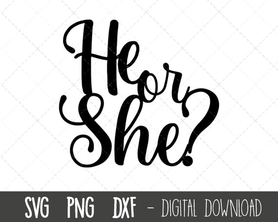He or She Cake Topper SVG He or She Svg Baby Shower Svg - Etsy Canada