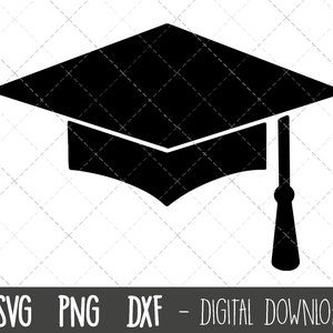 Sombrero de graduación SVG, graduación Svg, clipart de graduación svg, sombrero de graduación png, dxf, sombrero de graduación cricut silueta svg archivo de corte