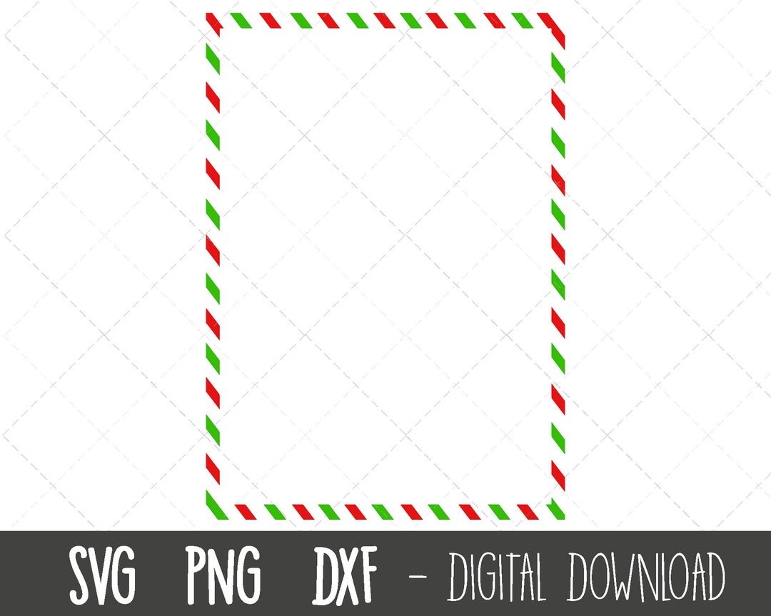 Christmas Candy Cane Border Svg, Candy Cane Border Png, Candy Cane Svg