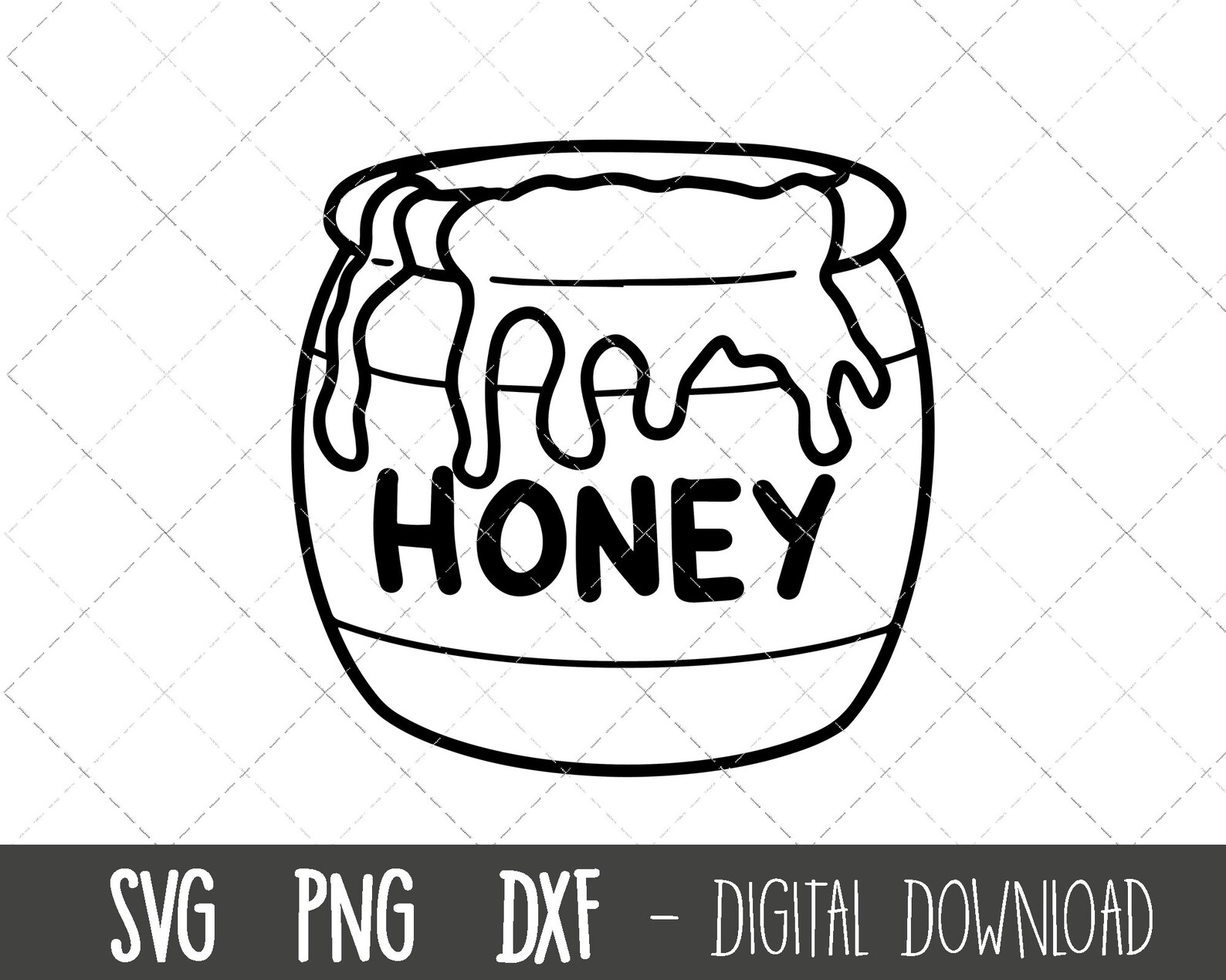 Honey Pot SVG Honey Svg Honey Pot Clipart Png Bee Svg Bee Etsy Singapore