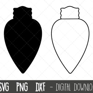 Lightbulb svg, lightbulb clipart, light bulb outline, lightbulb cut file, light bulb silhouette svg, bulb cricut silhouette svg cut file