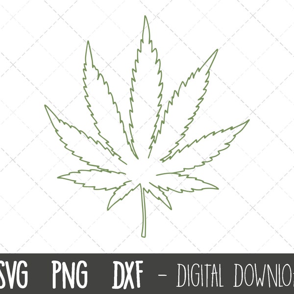 Marijuana Leaf svg, Pot leaf svg, marijuana clipart, weed svg, hippie svg, leaf silhouette svg, marijuana leaf Cricut Silhouette cut file