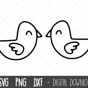 Amour oiseaux svg, svg deux tourterelles, svg de la Saint-Valentin, clipart Saint-Valentin, amour svg, svg coeur d'amour, fichier de coupe cricut silhouette svg
