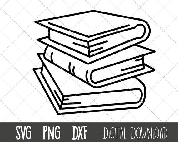 Books Svg,books Svg Files for Cricut,books Outline,readingdxf