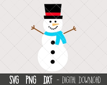 Snowman svg, christmas svg, snowman face svg file, snowman clip art, snowman png, xmas svg files, cricut silhouette svg cut cutting file