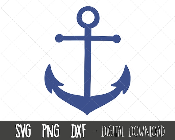 Ancla svg, imágenes prediseñadas de ancla, archivo de corte de ancla,  vector de ancla, imágenes prediseñadas de barco de pesca, ancla png, dxf,  ancla cricut silueta svg archivo de corte 