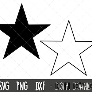 Star SVG, star silhouette svg, star svg bundle, star clipart, star vector file, star outline svg, star png, star cricut silhouette cut files