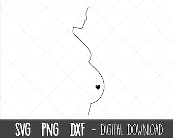 Donna incinta SVG, gravidanza svg, gravidanza clipart, donna incinta clip art, mamma per essere svg, maternità incinta cricut silhouette cut file
