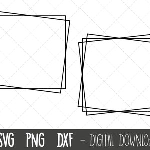 Square frame SVG, square frame vector, square frame clipart, square outline frame, frame shapes svg, frame cricut silhouette svg cut file