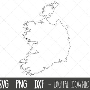 Irlanda svg, Irlanda mapa svg, irlanda mapa png, esquema de mapa irlandés svg, vector de mapa de irlanda, archivo de corte de mapa de irlanda, archivo de corte de silueta cricut