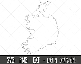 clip art Kerry SVG Irish County Map Cut File svg png eps dxf