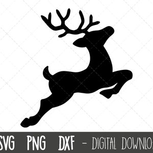 Rendieren svg, vliegende rendieren svg, rendieren silhouet, herten svg, rendieren png, rendieren clipart, rendieren cricut silhouet svg gesneden bestand