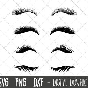Eyelash svg bundle, eyelash svg, eyelash clipart, eyelashes svg, eyelashes clipart, eyelashes cut file, cricut silhouette svg cutting file