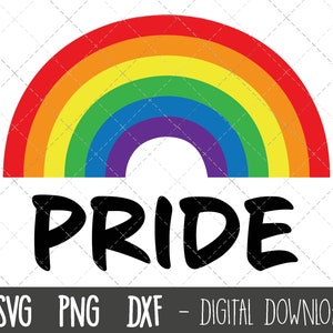 Rainbow pride svg, rainbow clipart, rainbow vector, rainbow png, rainbow svg, rainbow pride svg, svg cricut silhouette svg cutting file