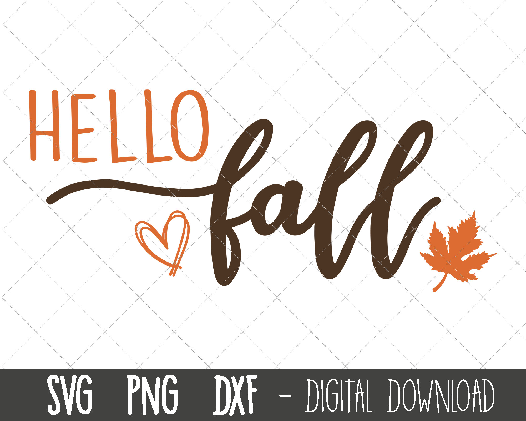 Hello Fall leaves svg, hello fall svg, fall svg, leaves svg, hello fall leaves png, dxf, fall leaves cricut silhouette svg cutting files