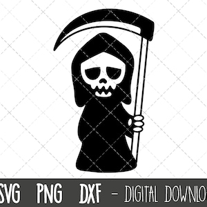 Grim reaper svg, halloween svg, grim reaper clipart, halloween clipart, reaper png, dxf, grim reaper cricut silhouette svg cutting files