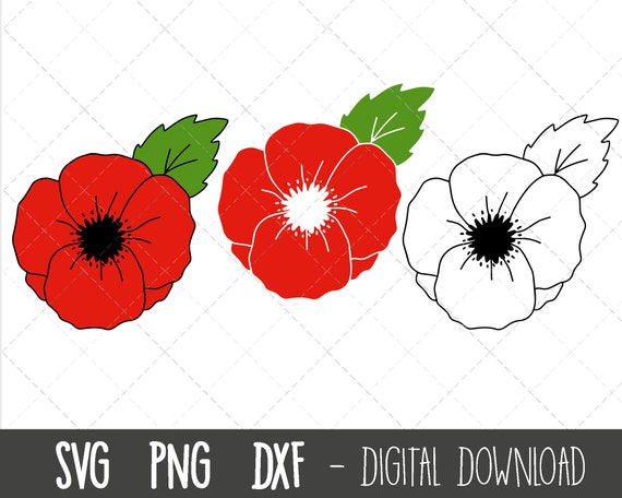 Poppy SVG, Poppy Svg Bundle, Flower Svg, Flower Clipart, Spring
