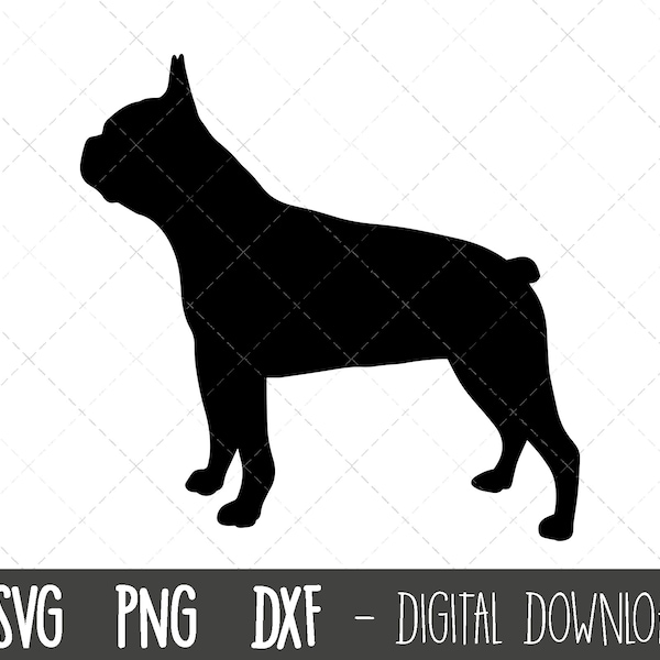 Boston Terrier svg, dog svg, Boston Terrier silhouette, Terrier outline png, Terrier clipart, dog pet png, dxf, cricut silhouette cut file