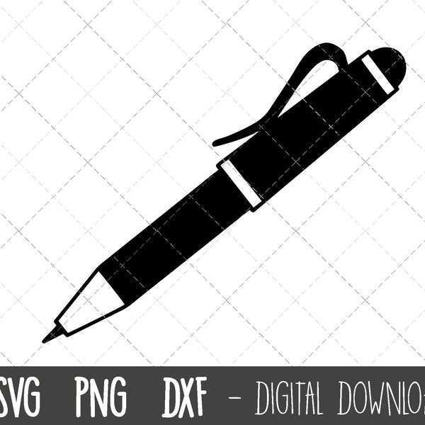 Pen svg, ball point pen svg, pen clipart, teacher svg, pen monogram, teacher pen svg, pencil svg, dxf, pen cricut silhouette svg cut file