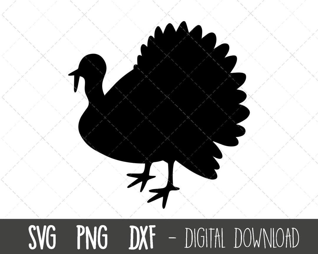 Turkey Svg, Turkey Silhouette Svg, Christmas Turkey Svg, Thanksgiving