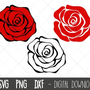 Rose SVG, Rose Svg Bundle, Flower Svg, Flower Clipart, Spring Clipart ...